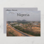 Ein Blick auf Abuja Nigeria Postkarte (Vorne/Hinten)