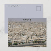 Ein Blick auf Aleppo Syrien Postkarte (Vorne/Hinten)