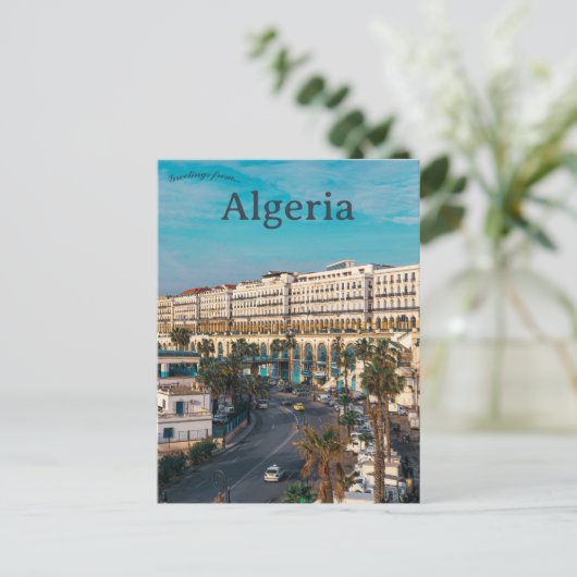 Ein Blick auf Algier - Algerien - Postkarte (Stehend Vorderseite)