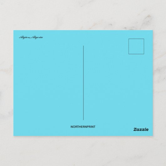 Ein Blick auf Algier - Algerien - Postkarte (Rückseite)