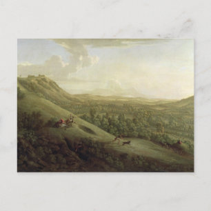 Ein Blick auf Boxhill, Surrey, mit Dorking im Dis Postkarte
