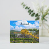 Ein Blick auf Chonburi in Thailand Postkarte (Stehend Vorderseite)