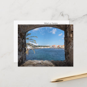 Ein Blick auf Curaçao Postkarte