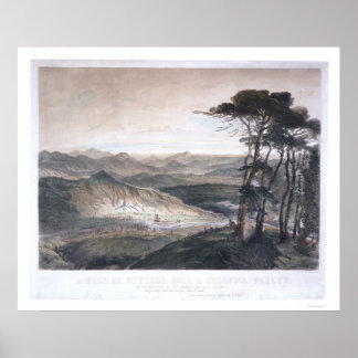 Ein Blick auf das Müller- und das Culloma-Tal Poster