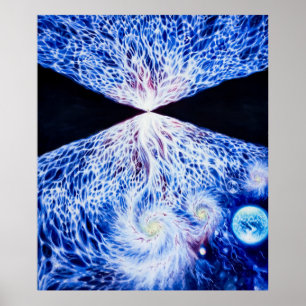 Ein Blick auf das Universum nach dem Urknall Poster