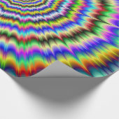 Ein Blick auf das wackelnde Papier der Augen Geschenkpapier (Ecke)