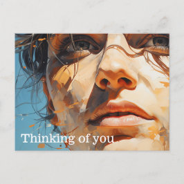 Ein Blick auf das zukünftige Bild Postkarte