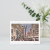 Ein Blick auf den belebten Broadway Postkarte (Stehend Vorderseite)