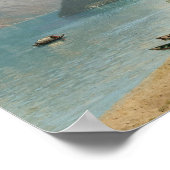 Ein Blick auf den Comer See Poster (Ecke)
