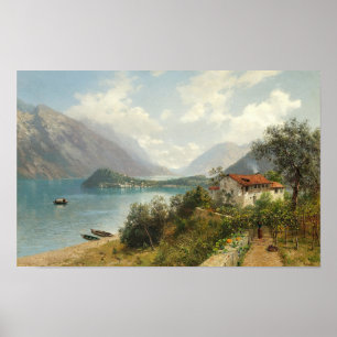 Ein Blick auf den Comer See Poster