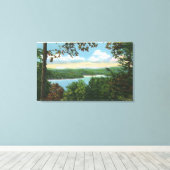 Ein Blick auf den Gardasee Leinwanddruck (Insitu (Holzboden))