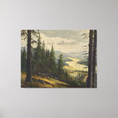 Ein Blick auf den Schwarzwald - Karl Julius Wilhel Leinwanddruck (Vorderseite)