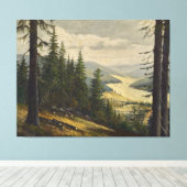 Ein Blick auf den Schwarzwald - Karl Julius Wilhel Leinwanddruck (Insitu (Holzboden))