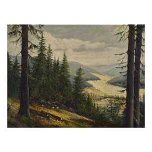 Ein Blick auf den Schwarzwald - Karl Julius Wilhel Poster