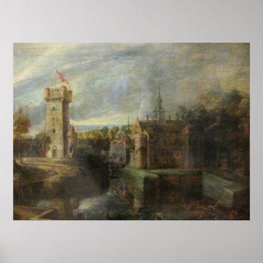 Ein Blick auf den Steen am frühen Morgen Poster (Vorne)