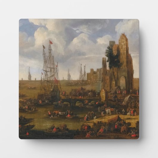 Ein Blick auf die Bucht von Capriccio Fotoplatte (Vorderseite)