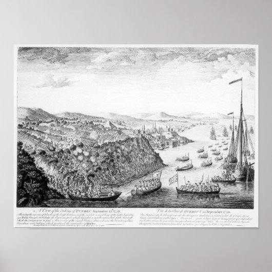 Ein Blick auf die Einnahme von Quebec Poster (Vorne)