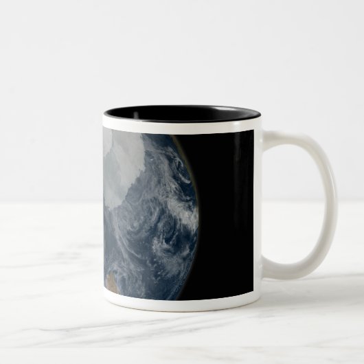 Ein Blick auf die Erde 2 Zweifarbige Tasse (Rechts)