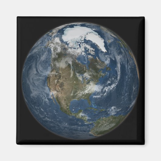 Ein Blick auf die Erde Magnet (Vorne)