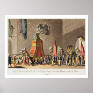 Ein Blick auf die Große Prozession des Heiligen Ka Poster