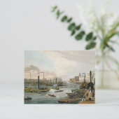 Ein Blick auf die London Bridge und das Custom Hou Postkarte (Stehend Vorderseite)