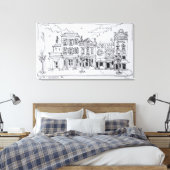 Ein Blick auf die M Street in Georgetown, Washingt Leinwanddruck (Insitu (Schlafzimmer))