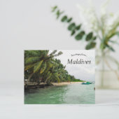 Ein Blick auf die Malé-Malediven Postkarte (Stehend Vorderseite)
