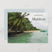 Ein Blick auf die Malé-Malediven Postkarte (Vorne/Hinten)