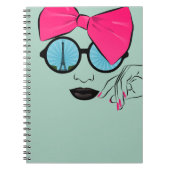Ein Blick auf die Oversized Bow Face von Paris Notizblock (Vorderseite)
