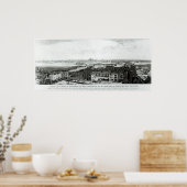 Ein Blick auf die Städte London und Westminster Poster (Küche)