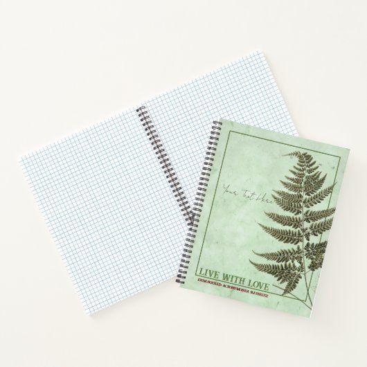 Ein Blick auf die Wildnis: Acrorumohra hasseltii F Notizblock (Innenseite)