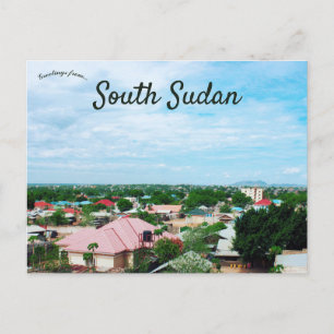 Ein Blick auf Juba im Südsudan Postkarte