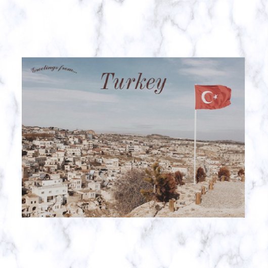 Ein Blick auf Kappadokien Türkei Postkarte