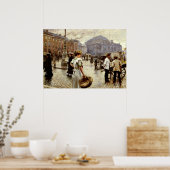 Ein Blick auf Kongens Nytorv, Kopenhagen Poster (Küche)