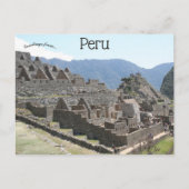 Ein Blick auf Machu Picchu Peru Postkarte (Vorderseite)