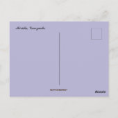 Ein Blick auf Mérida Venezuela Postkarte (Rückseite)