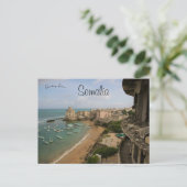 Ein Blick auf Mogadischu in Somalia Postkarte (Stehend Vorderseite)