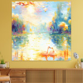 Ein Blick auf Monet Leinwanddruck (Insitu (Wohnzimmer))