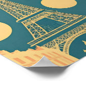 Ein Blick auf Paris Poster (Ecke)