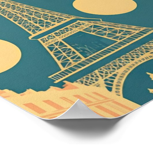 Ein Blick auf Paris Poster (Ecke)