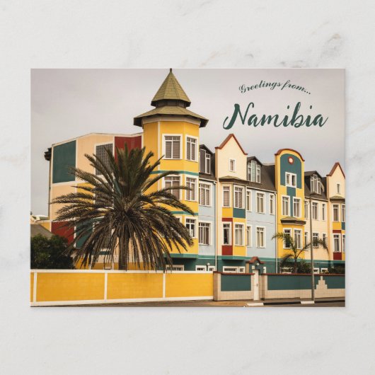 Ein Blick auf Swakopmund Namibia Postkarte (Vorderseite)