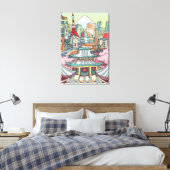 Ein Blick auf Tokio Leinwanddruck (Insitu (Schlafzimmer))