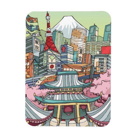 Ein Blick auf Tokio Magnet (Vertikal)