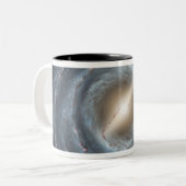 Ein Blick auf unsere eigene Milchstraße Zweifarbige Tasse (Vorderseite Links)