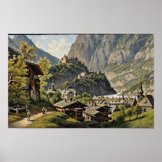 Ein Blick auf Werfen Hubert Sattler Poster (Vorne)