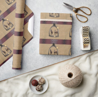 EIN BLICK DURCH DIE STEIGBÜGEL GESCHENKPAPIER