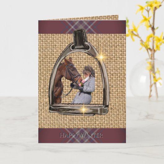 EIN BLICK DURCH DIE STEIGBÜGEL KARTE (Gelbe Blume)