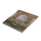 Ein Blick durch drei Bögen des Kolosseums Fliese (Seite)