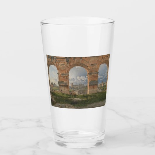 Ein Blick durch drei Bögen des Kolosseums Glas (Vorderseite)