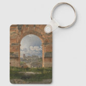 Ein Blick durch drei Bögen des Kolosseums Schlüsselanhänger (Rückseite)